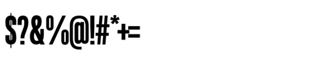 Rules Compressed Extra Bold Font OTHER CHARS