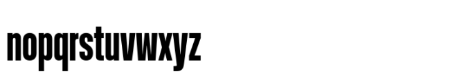 Rules Compressed Extra Bold Font LOWERCASE