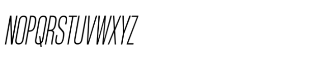Rules Compressed Light Italic Font UPPERCASE
