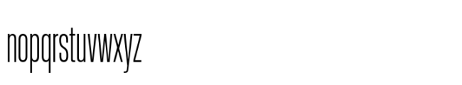 Rules Compressed Light Font LOWERCASE