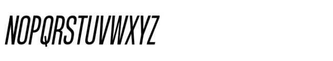 Rules Compressed Medium Italic Font UPPERCASE