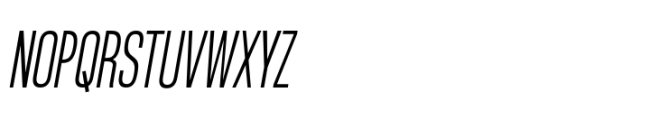 Rules Compressed Regular Italic Font UPPERCASE