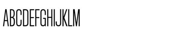 Rules Compressed Regular Font UPPERCASE