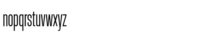 Rules Compressed Regular Font LOWERCASE