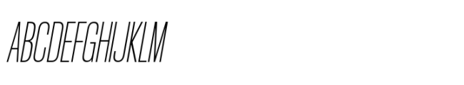 Rules Compressed Ultra Light Italic Font UPPERCASE