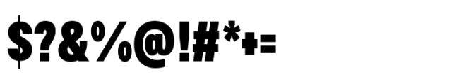 Rules Condensed Black Font OTHER CHARS