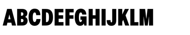 Rules Condensed Black Font UPPERCASE