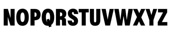 Rules Condensed Black Font UPPERCASE