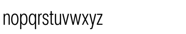 Rules Condensed Light Font LOWERCASE