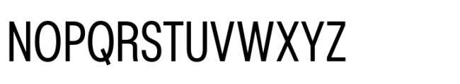 Rules Condensed Regular Font UPPERCASE