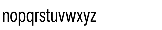 Rules Condensed Regular Font LOWERCASE