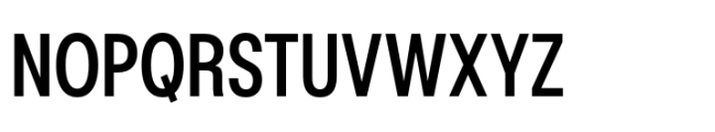 Rules Condensed Semibold Font UPPERCASE