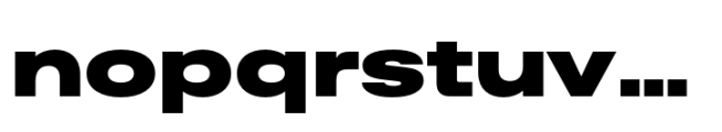 Rules Expanded Black Font LOWERCASE