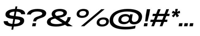 Rules Expanded Bold Italic Font OTHER CHARS