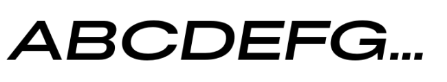 Rules Expanded Bold Italic Font UPPERCASE