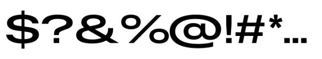 Rules Expanded Bold Font OTHER CHARS