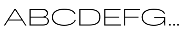 Rules Expanded Ultra Light Font