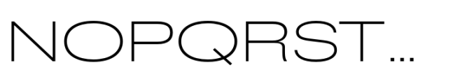 Rules Expanded Ultra Light Font UPPERCASE