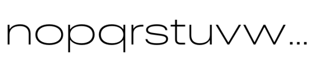 Rules Expanded Ultra Light Font LOWERCASE