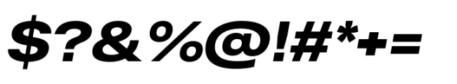 Rules Extended Extra Bold Italic Font OTHER CHARS