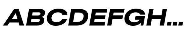 Rules Extended Extra Bold Italic Font