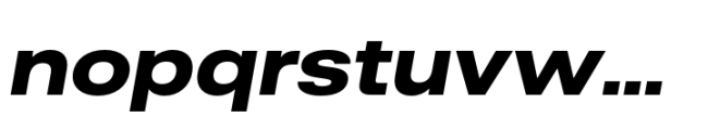 Rules Extended Extra Bold Italic Font LOWERCASE