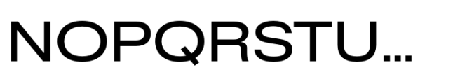 Rules Extended Medium Font UPPERCASE