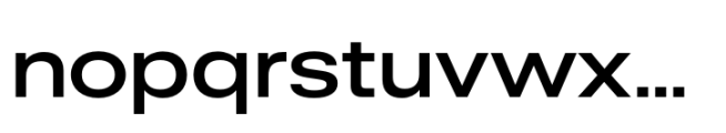 Rules Extended Semibold Font LOWERCASE