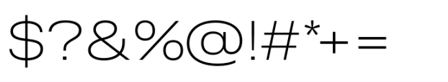 Rules Extended Ultra Light Font OTHER CHARS