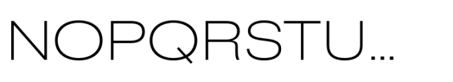 Rules Extended Ultra Light Font UPPERCASE