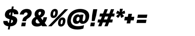 Rules Extra Bold Italic Font OTHER CHARS