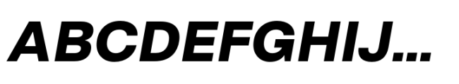 Rules Extra Bold Italic Font