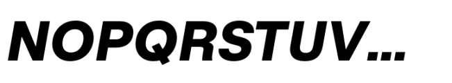 Rules Extra Bold Italic Font UPPERCASE
