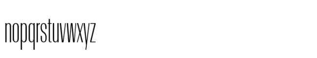 Rules Gothic Compressed Light Font LOWERCASE