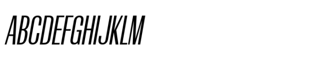 Rules Gothic Compressed Medium Italic Font UPPERCASE