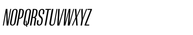 Rules Gothic Compressed Medium Italic Font UPPERCASE