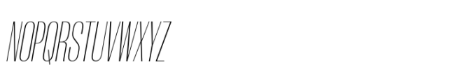 Rules Gothic Compressed Thin Italic Font UPPERCASE