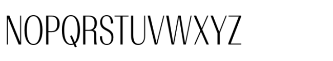 Rules Gothic Condensed Light Font UPPERCASE
