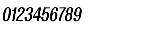 Rules Gothic Condensed Semibold Italic Font OTHER CHARS
