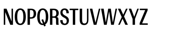 Rules Gothic Condensed Semibold Font UPPERCASE