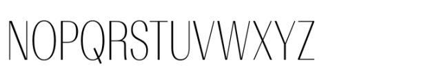 Rules Gothic Condensed Thin Font UPPERCASE