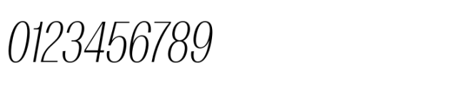 Rules Gothic Condensed Ultra Light Italic Font OTHER CHARS