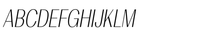 Rules Gothic Condensed Ultra Light Italic Font