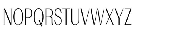 Rules Gothic Condensed Ultra Light Font UPPERCASE