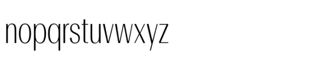 Rules Gothic Condensed Ultra Light Font LOWERCASE