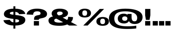 Rules Gothic Expanded Black Font OTHER CHARS