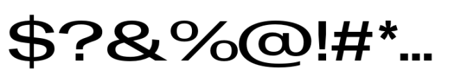 Rules Gothic Expanded Bold Font OTHER CHARS