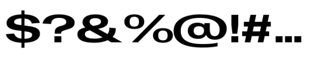 Rules Gothic Expanded Extra Bold Font OTHER CHARS