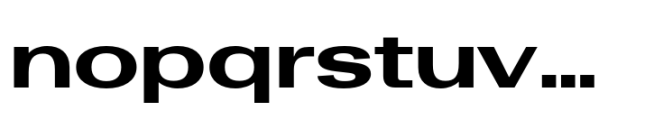 Rules Gothic Expanded Extra Bold Font LOWERCASE