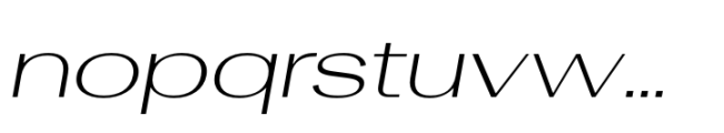 Rules Gothic Expanded Light Italic Font LOWERCASE